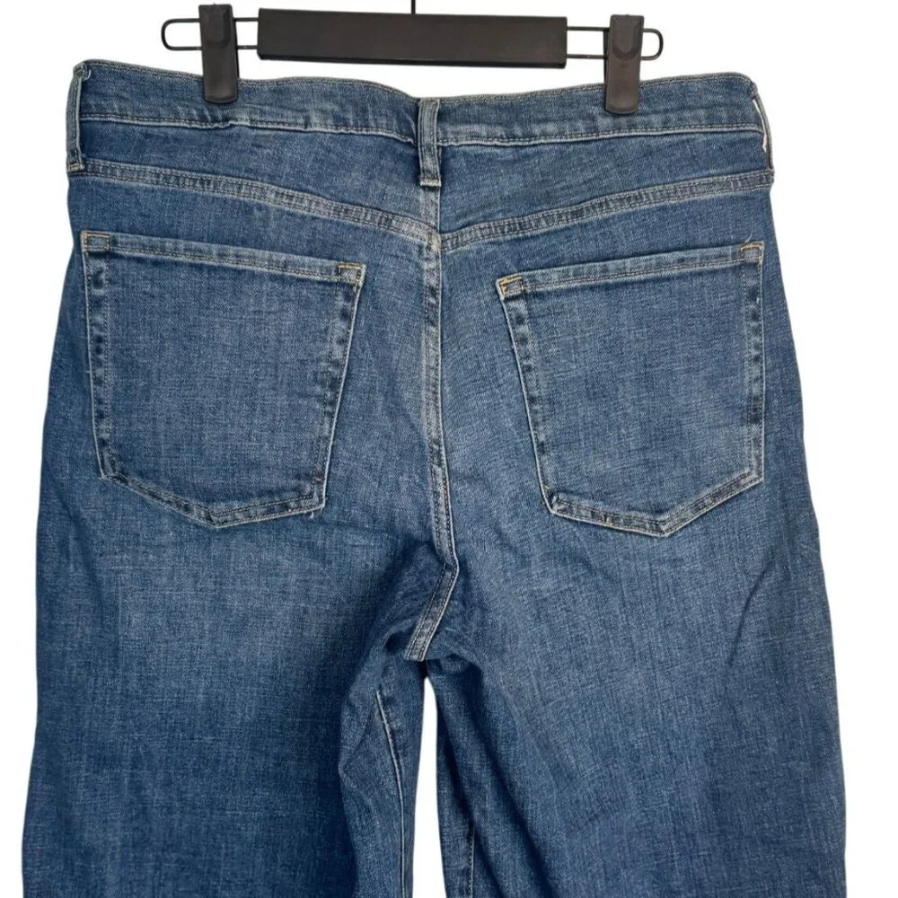 Banana Republic Waist 32 G Crop Premium Denim Jeans Medium Wash - Picture 9 of 13